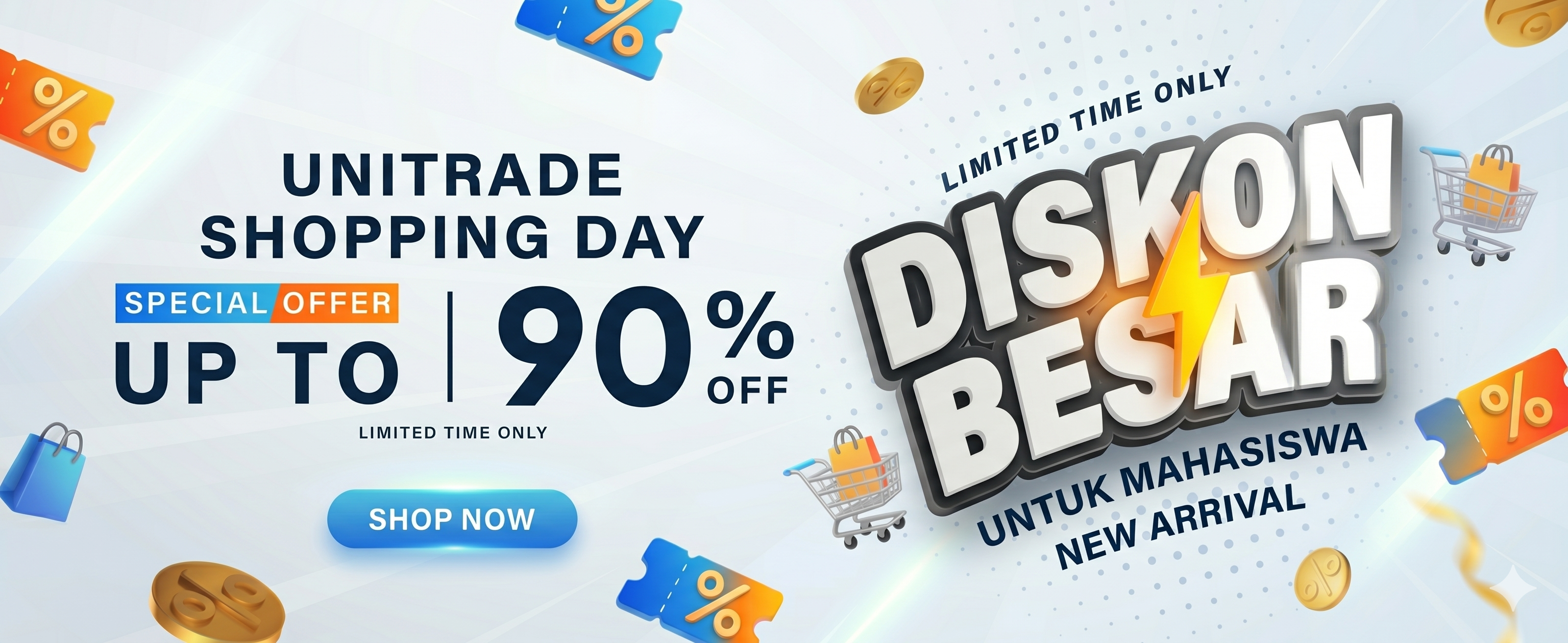 Promo diskon besar UniTrade Shopping Day